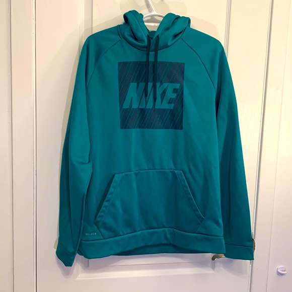 Vintage Nike Dri Fit Hoodie, size large, teal - Picture 1 of 4